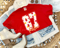 87 KELCE STARS - RED TEE