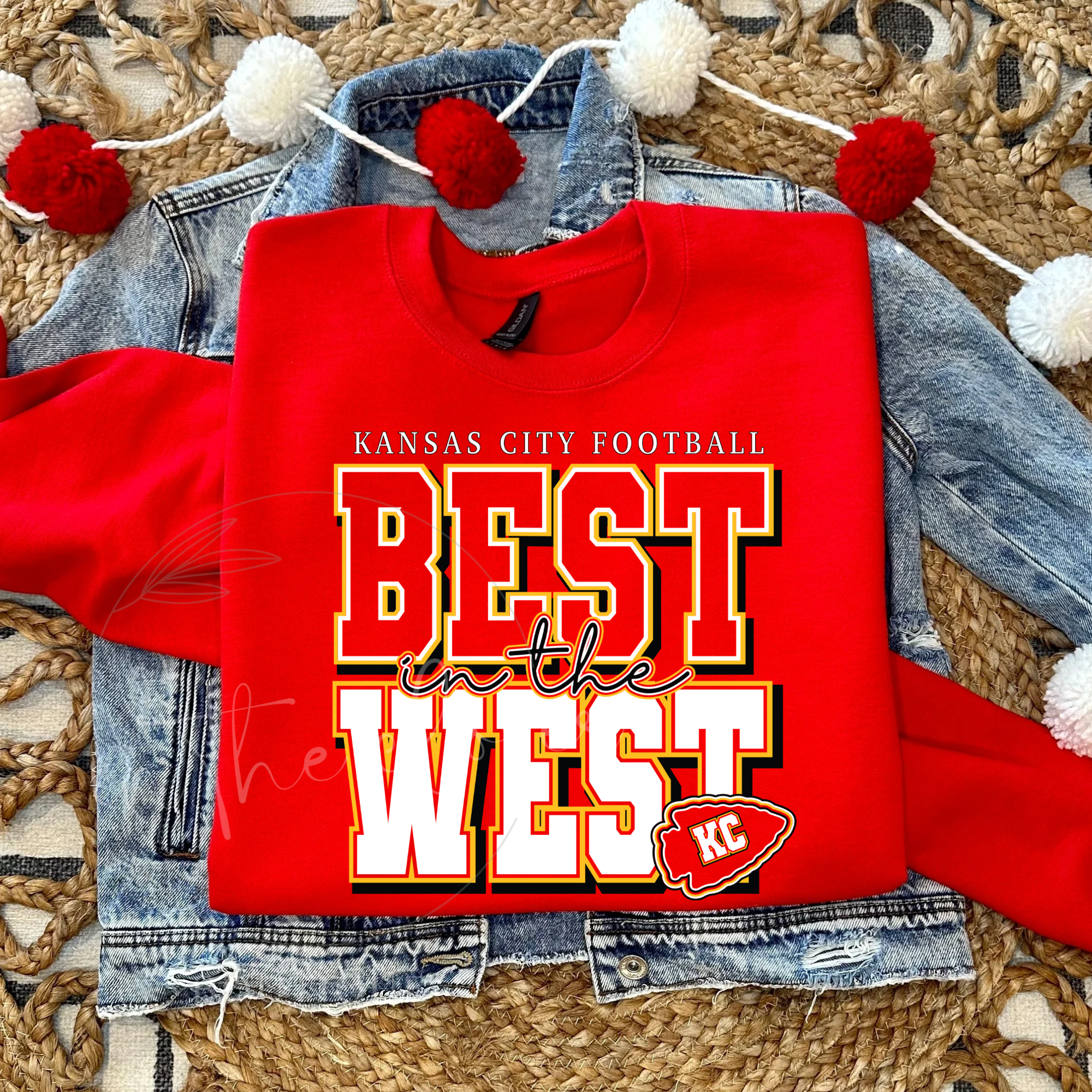 BEST IN THE WEST - RED CREWNECK