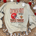 KANSAS CITY TRIPLE THREAT - SAND CREWNECK