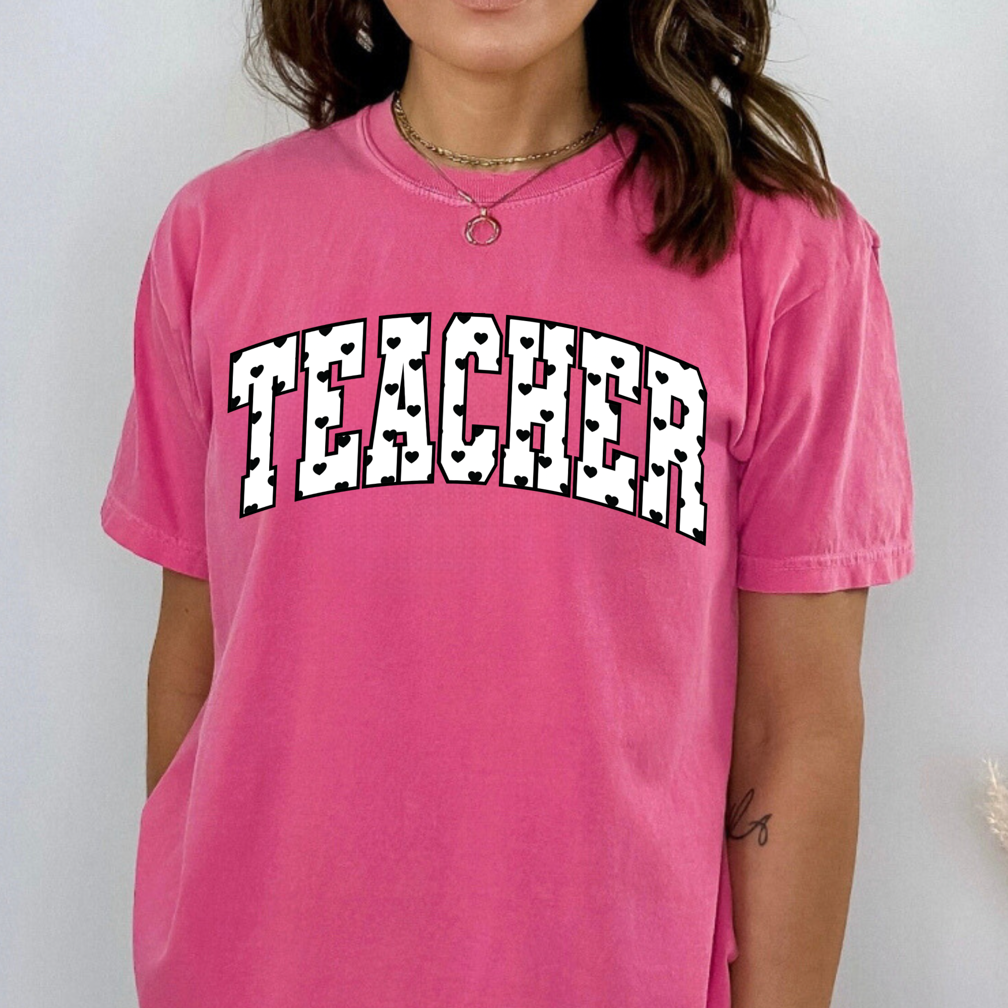TEACHER HEART - CRUNCHBERRY TEE
