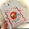 KANSAS CITY FOOTBALL REIGNING CHAMPIONS RIBBON - ASH CREWNECK