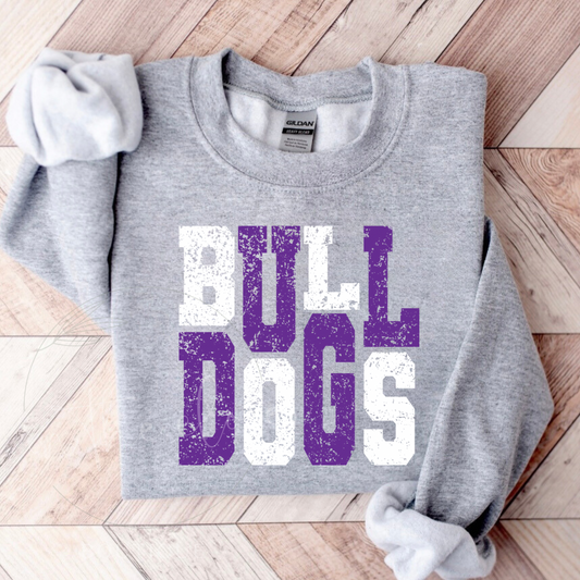 Purple and White Bulldogs