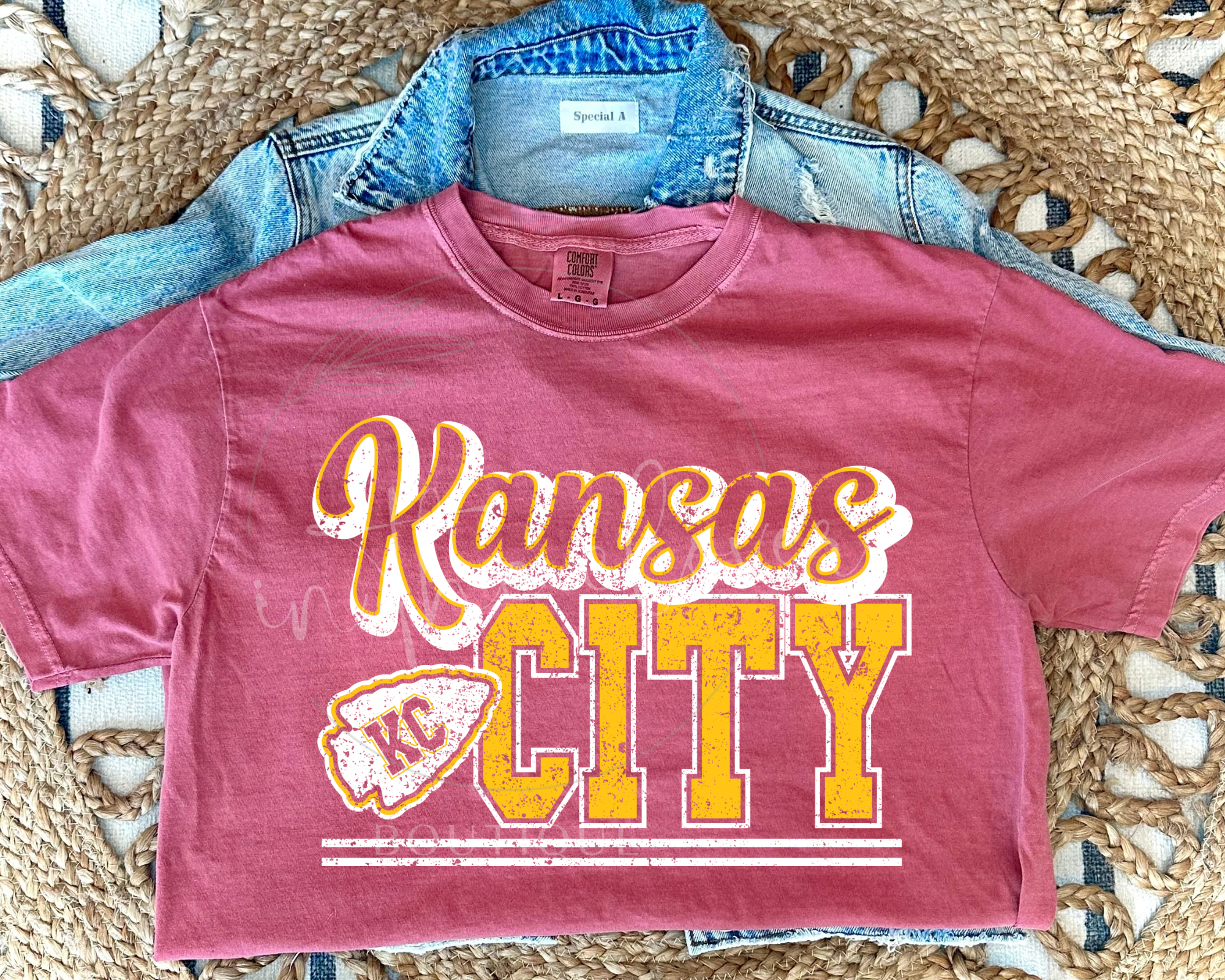 RETRO KANSAS CITY CHAMPIONS - CRIMSON TEE