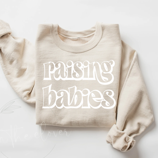 Raising Babies Sand Crewneck