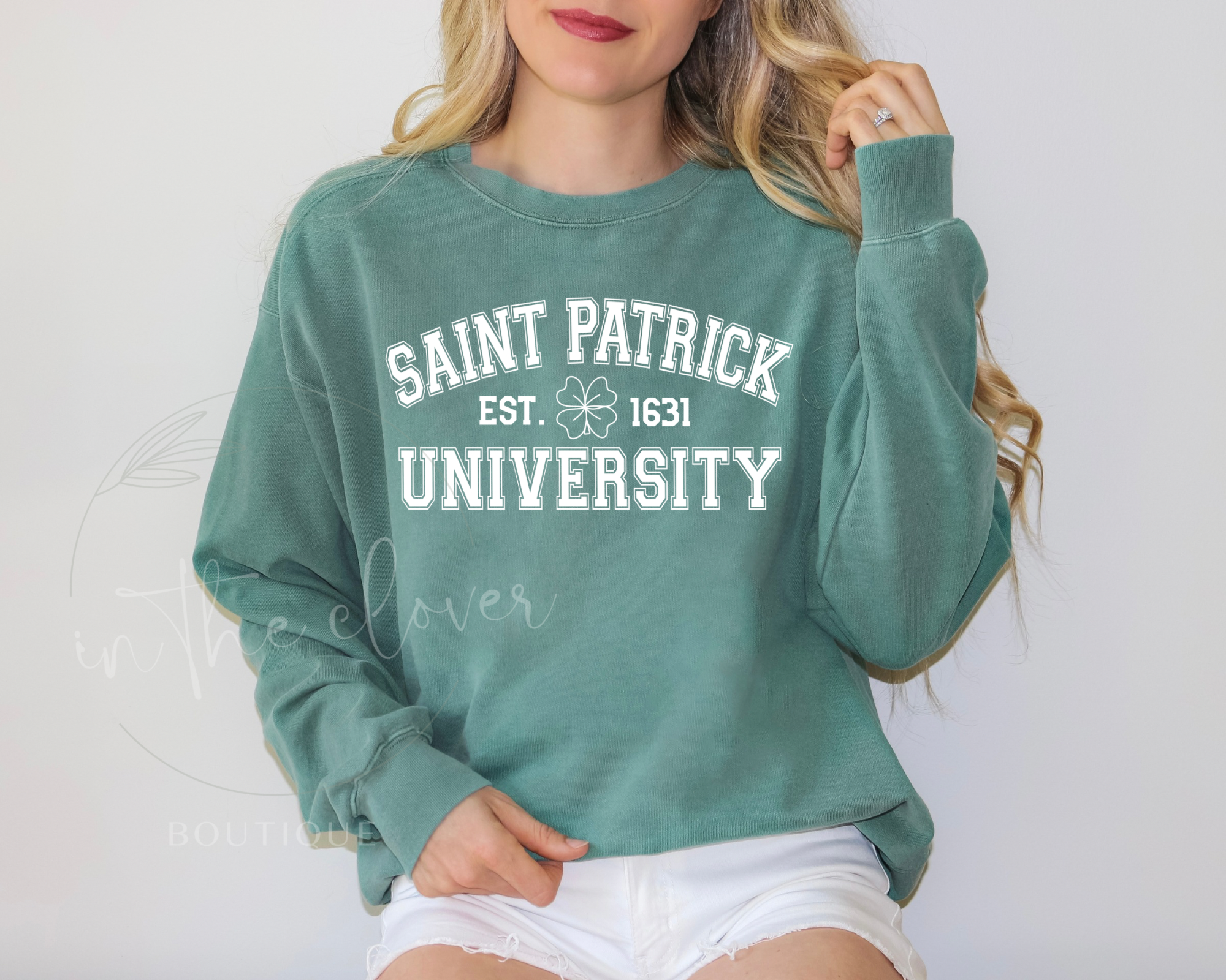 SAINT PATRICKS UNIVERSITY - LONG SLEEVE GREEN TEE