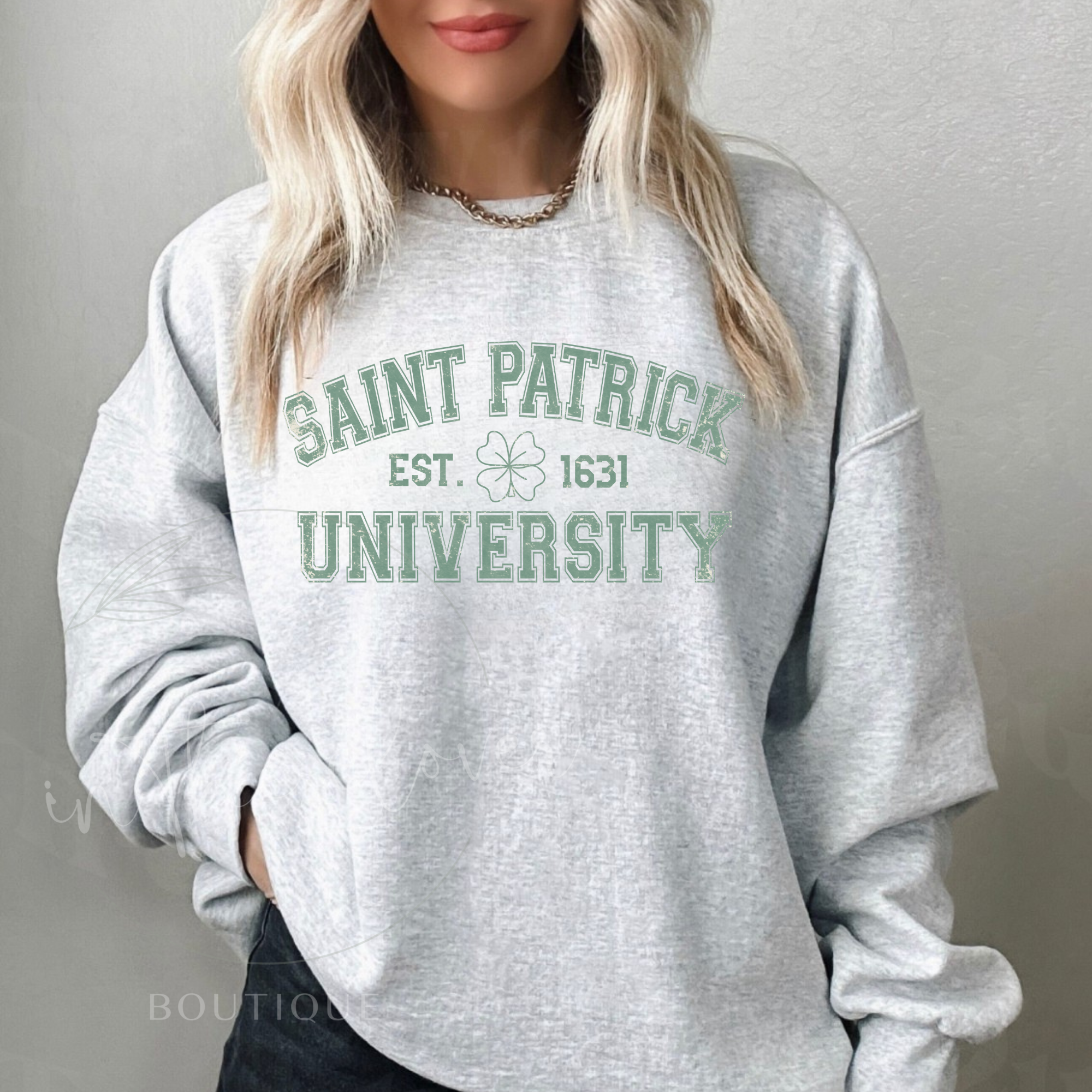 SAINT PATRICKS UNIVERSITY - ASH CREWNECK