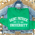 SAINT PATRICK'S UNIVERSITY  - GREEN CREWNECK