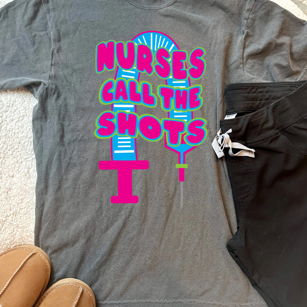 Nurses Call the Shots Pepper Tee