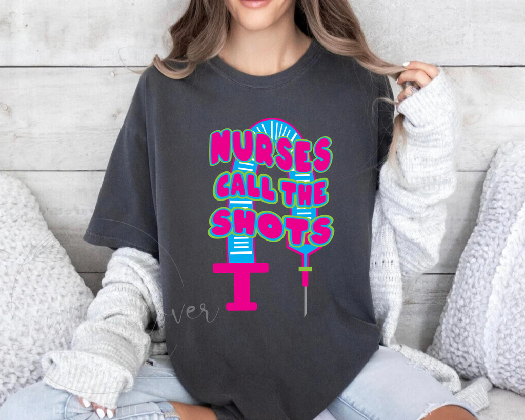 Nurses Call the Shots Pepper Tee
