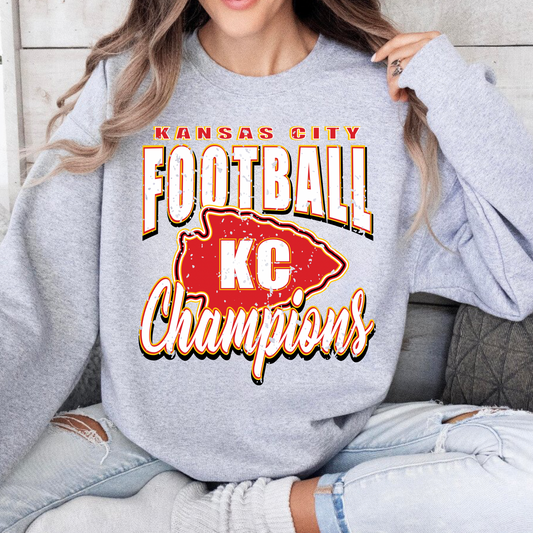 Kansas City Football Champions Ash Crewneck