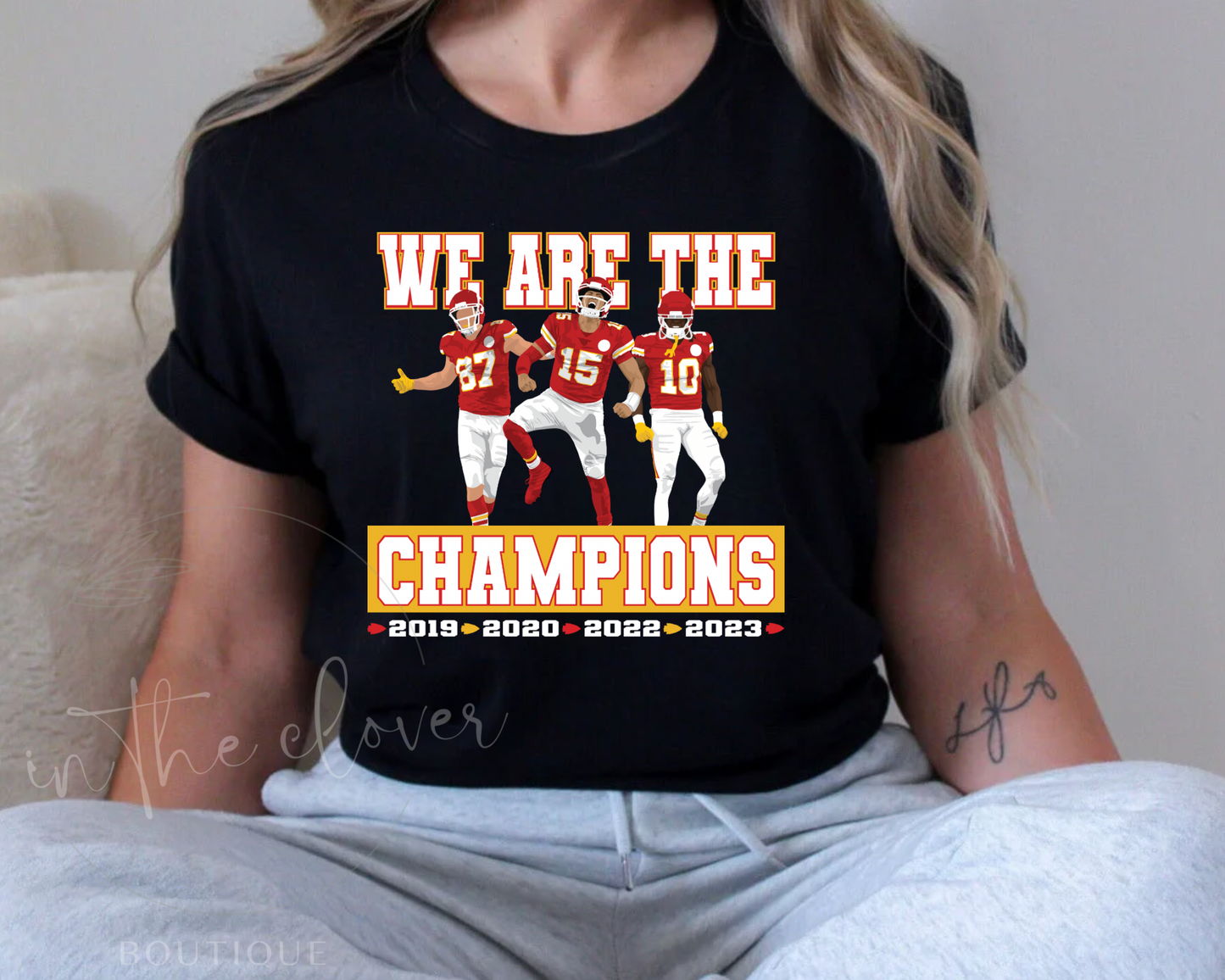 We Are The Champions Black Tee