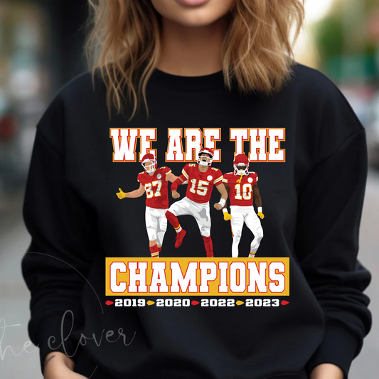 We Are The Champions Black Crewneck