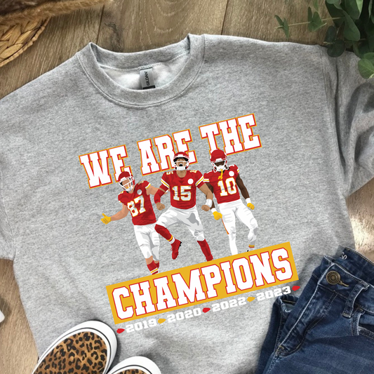 We Are The Champions Gray Crewneck