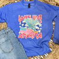 LONG LIVE AMERICA - HEATHER BLUE CREWNECK