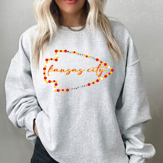 Friendship Arrowhead Ash Gray Crewneck