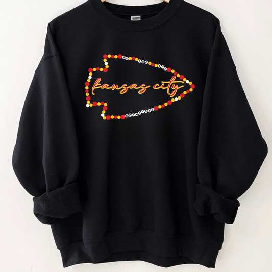 Friendship Arrowhead Black Crewneck