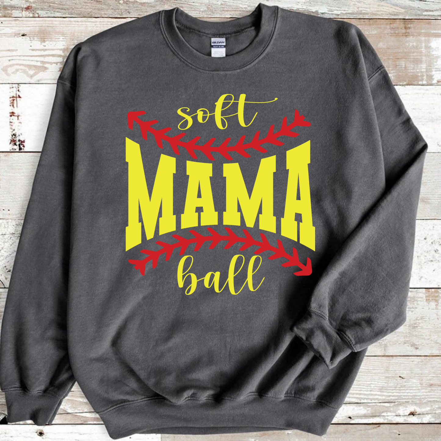 Softball Mama Laces Crewneck