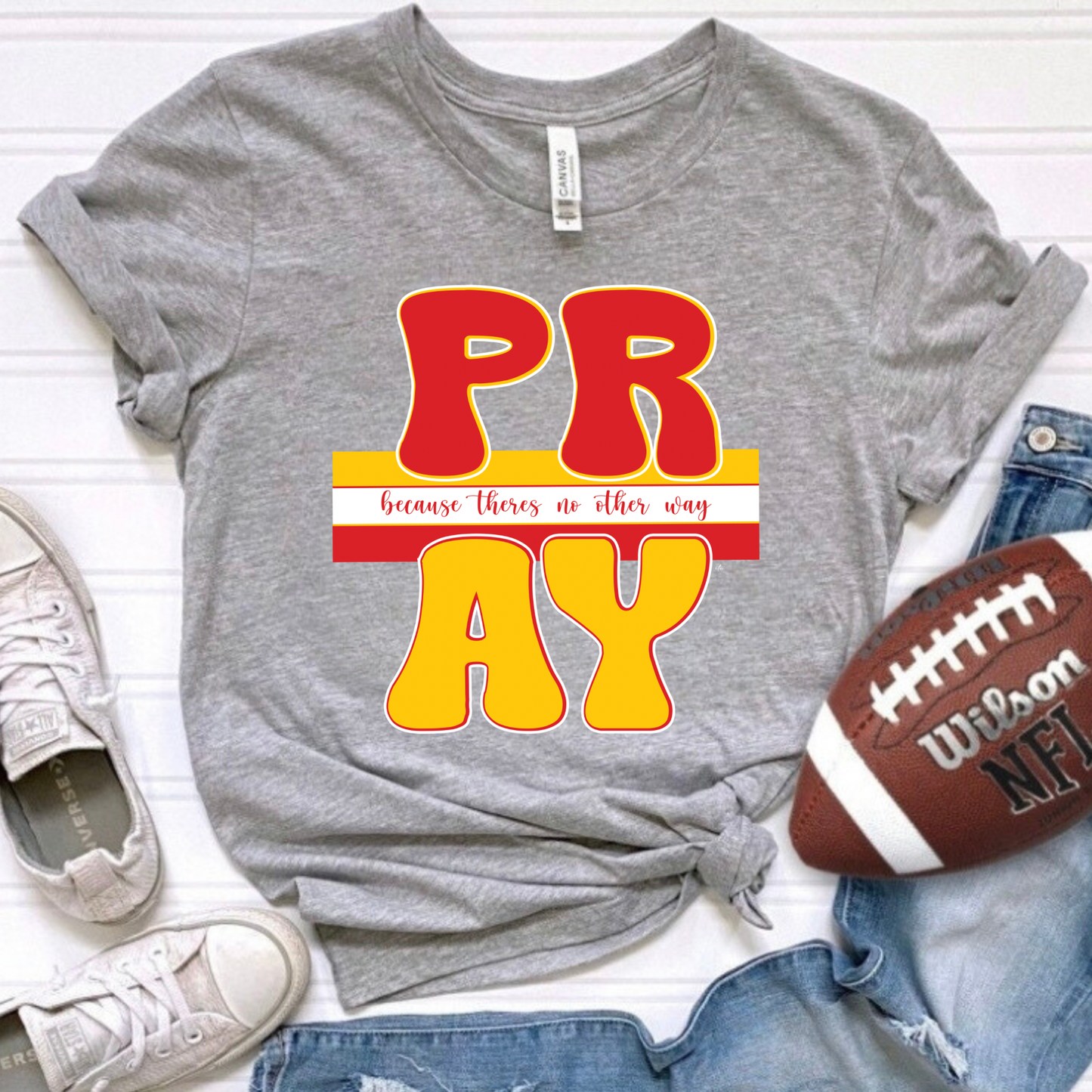 PRAY KC Gray Tee