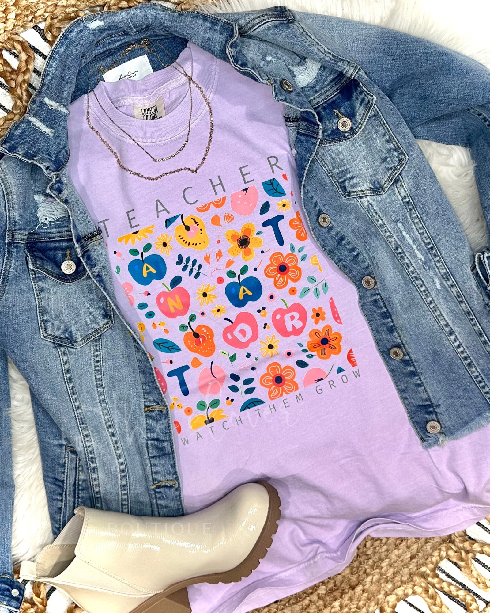 TEACHER WATCH THEM GROW - ORCHID TEE