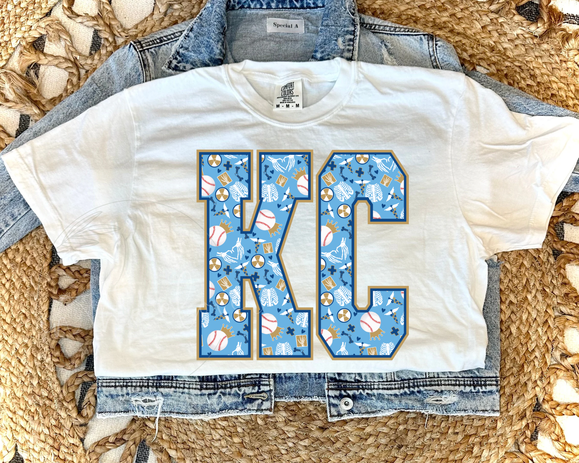 RADIOLOGY THEMED ROYALS KC - WHITE TEE