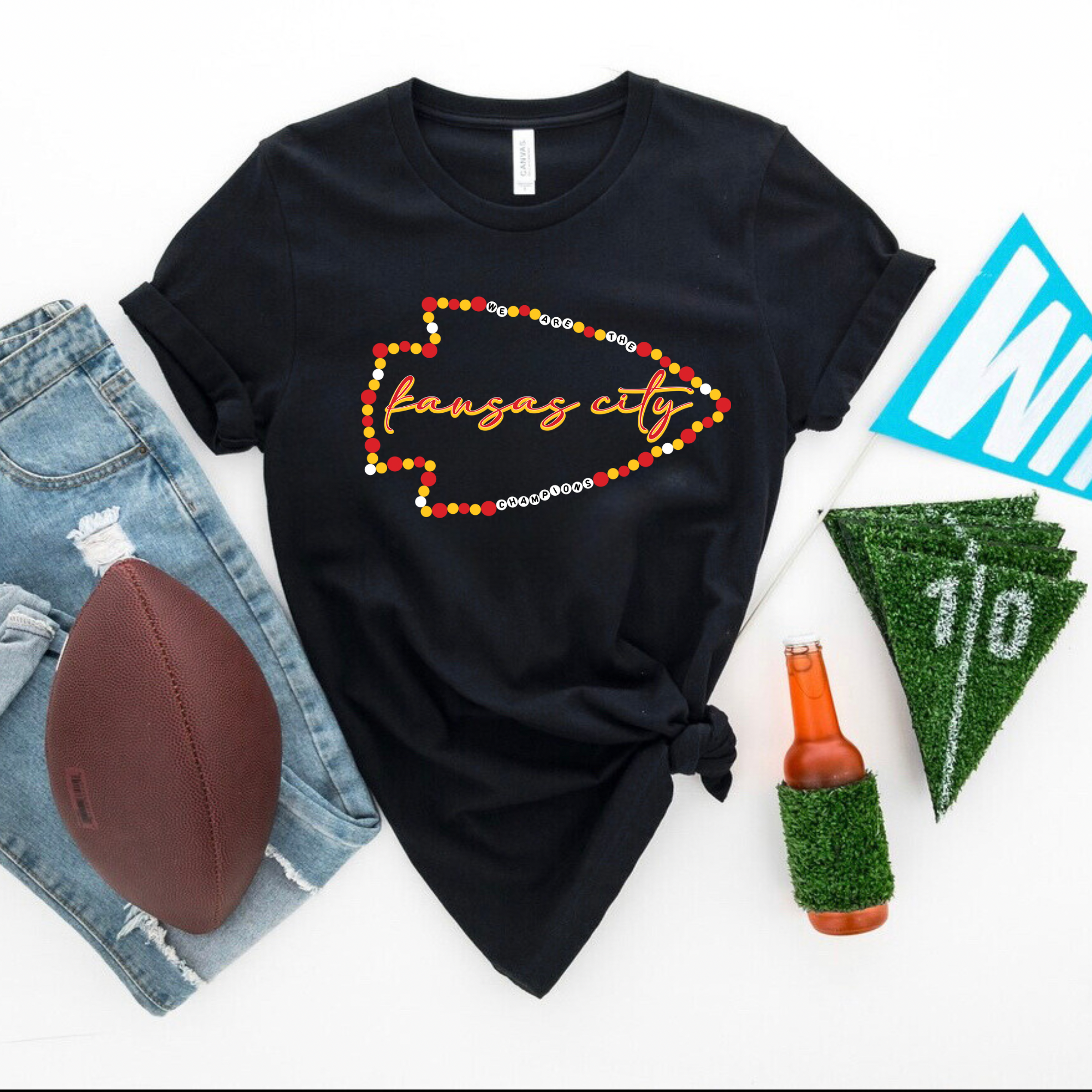 FRIENDSHIP BRACELET ARROWHEAD - BLACK TEE