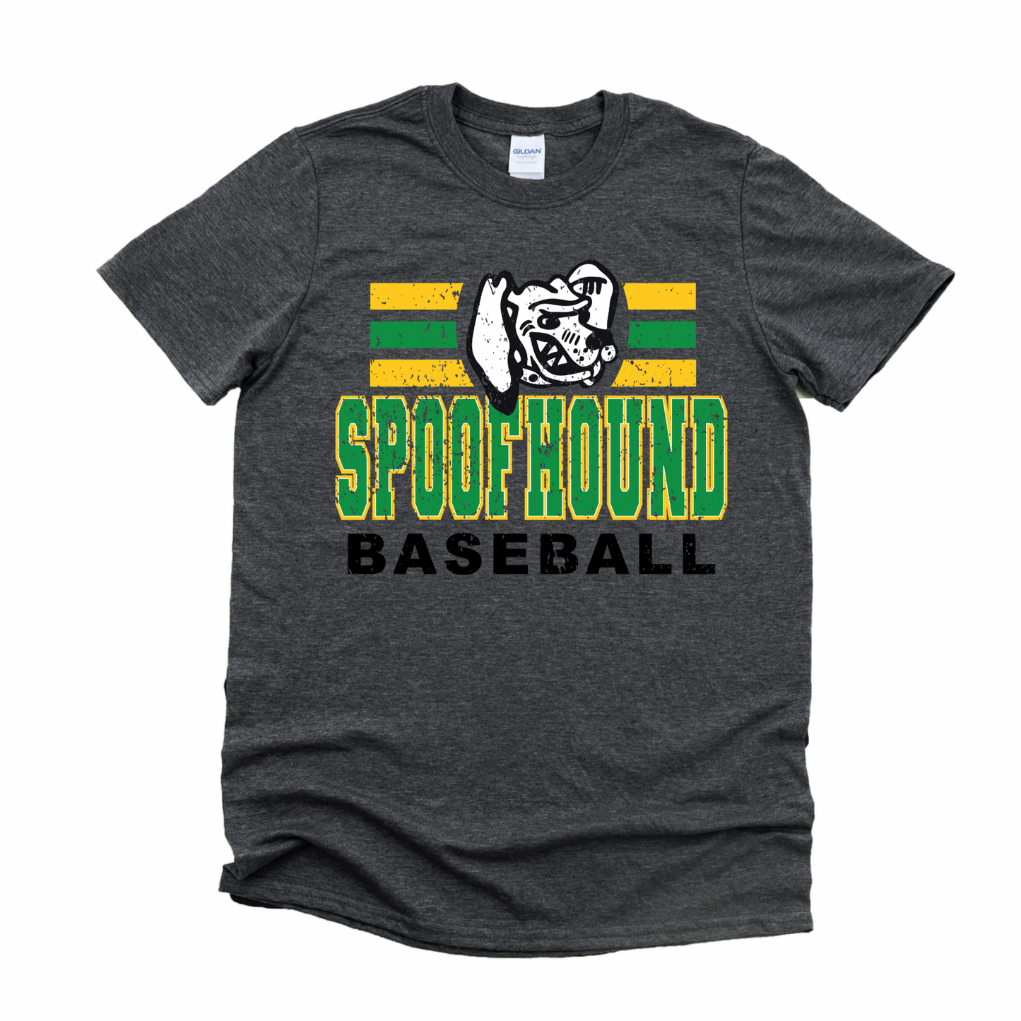 Spoofhound Baseball Mascot Logo Tee