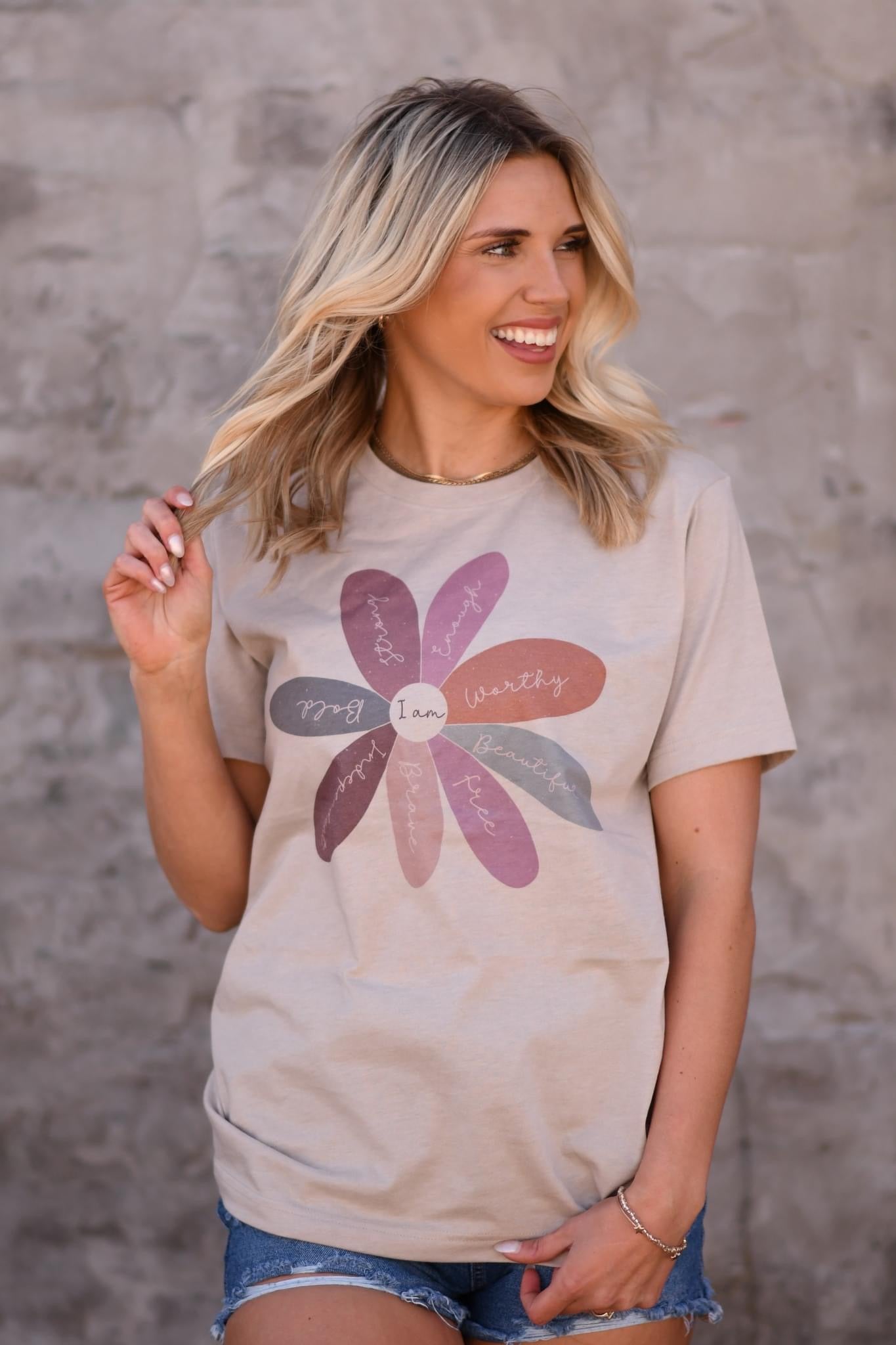 AFFIRMATION FLOWER - DUST TEE