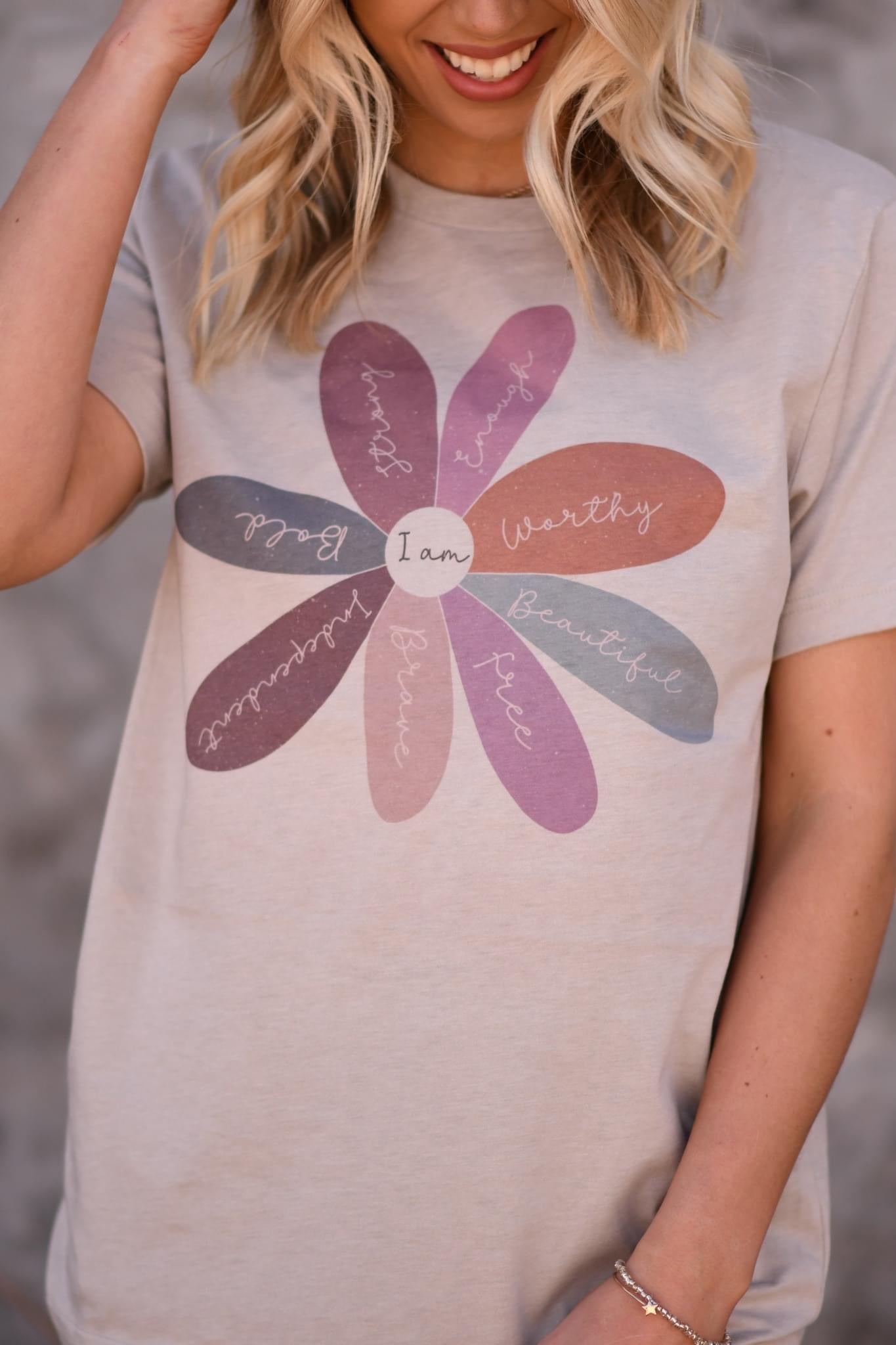 AFFIRMATION FLOWER - DUST TEE