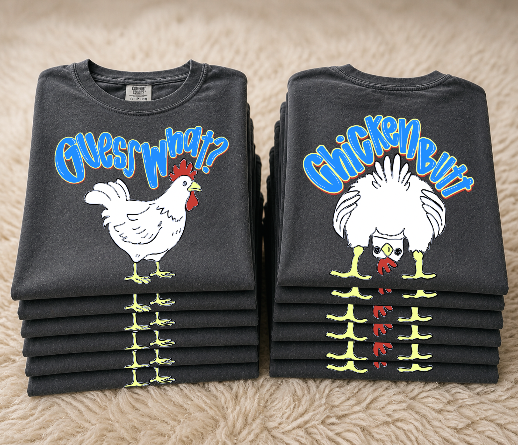 Boy Version Guess What Chicken - Pepper Tee