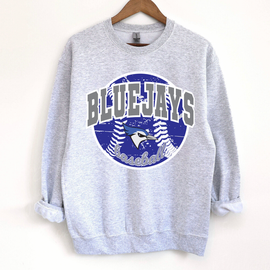 Rockport Bluejays Baseball Ash Crewneck