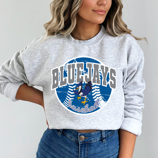 NEN Bluejays Baseball Ash Crewneck