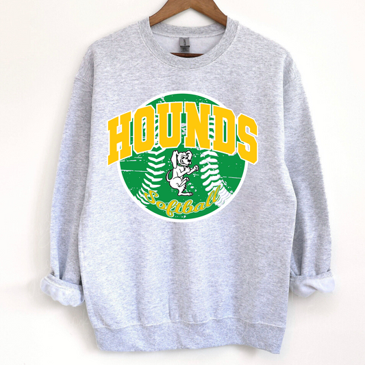 Hounds Softball Ash Crewneck