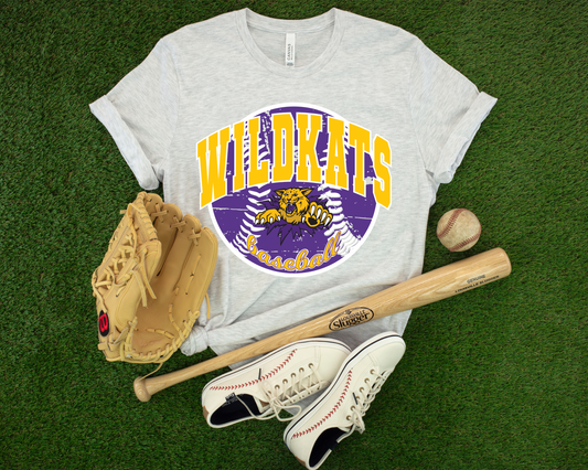 Wildkats Baseball Ash Tee