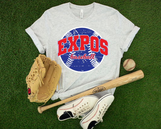 Expos Baseball Ash Tee