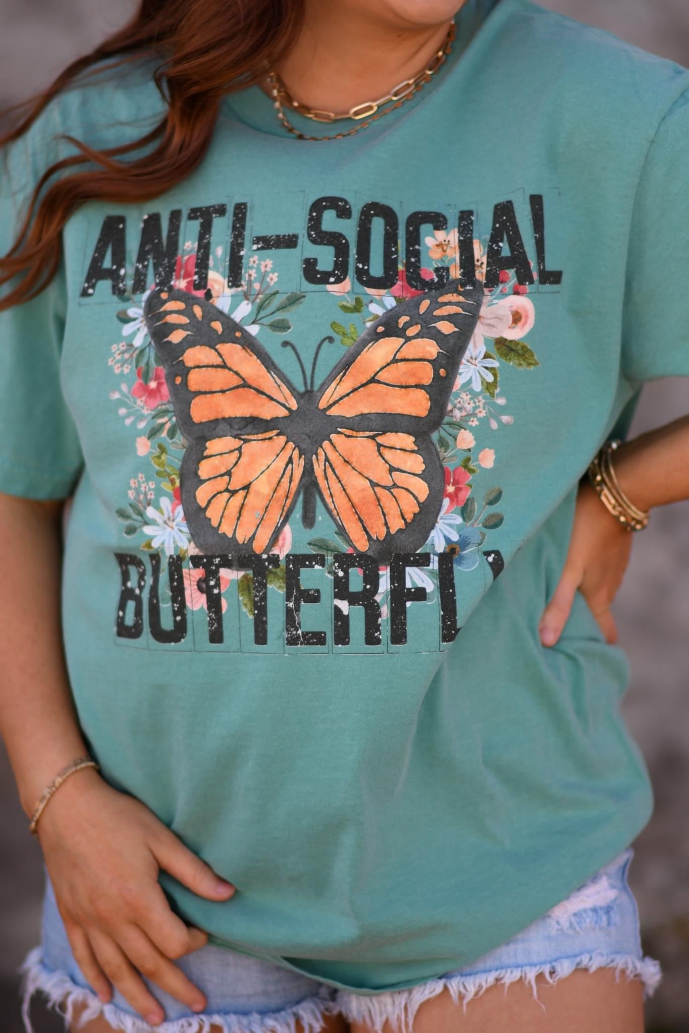 Anti-Social Butterfly Tee