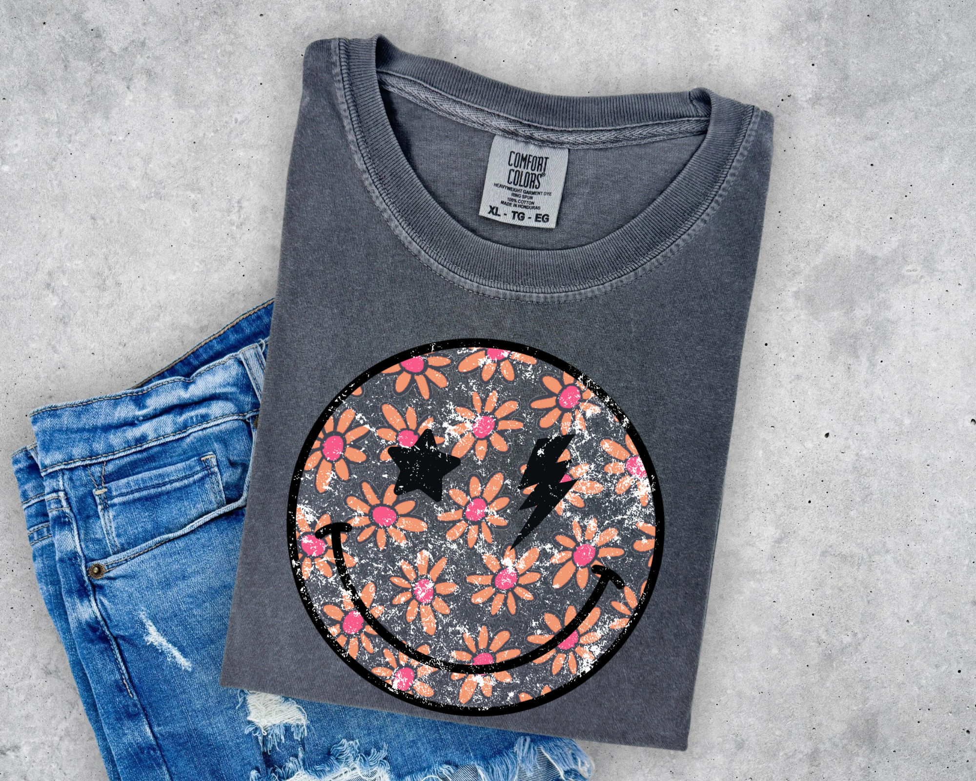 Pepper Floral Smiley Tee
