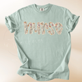 DAINTY FLORAL NURSE - MUTED GREEN TEE