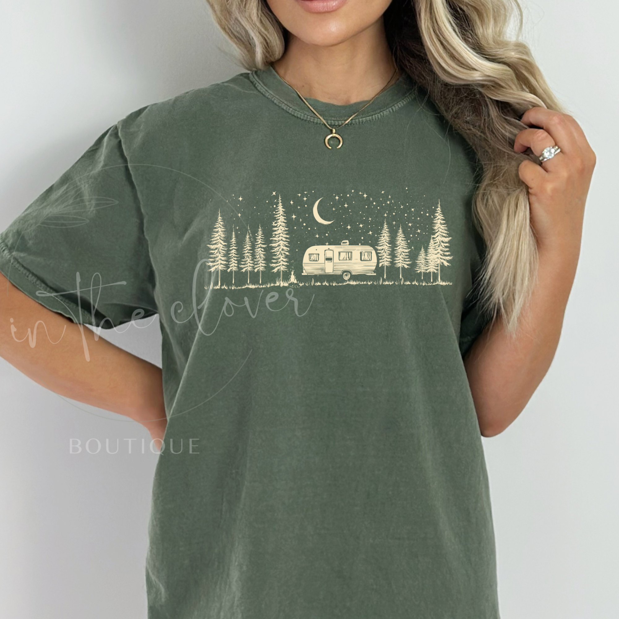 DAINTY CAMPER - MOSS TEE