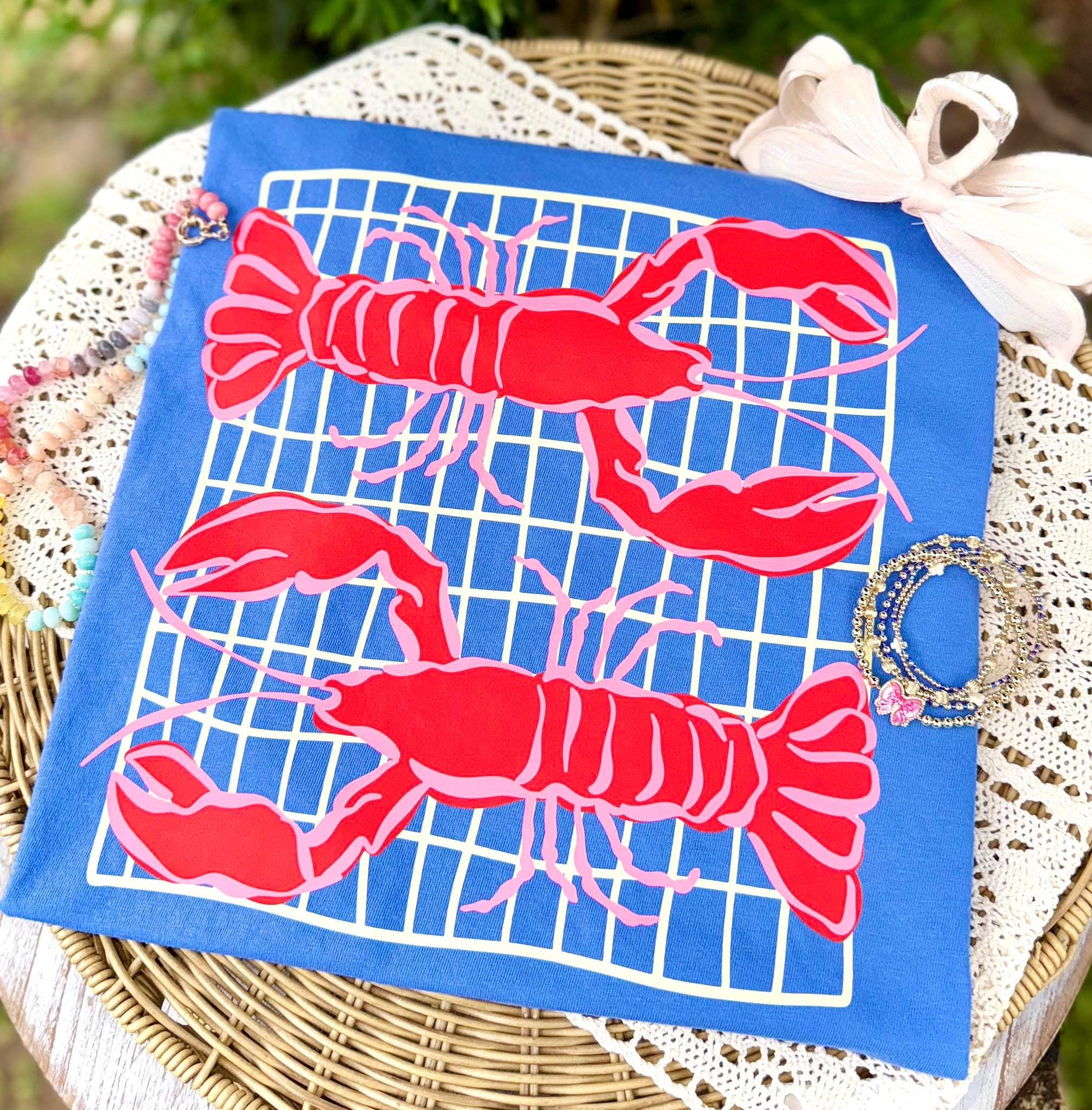 Red Lobster - Blue Tee