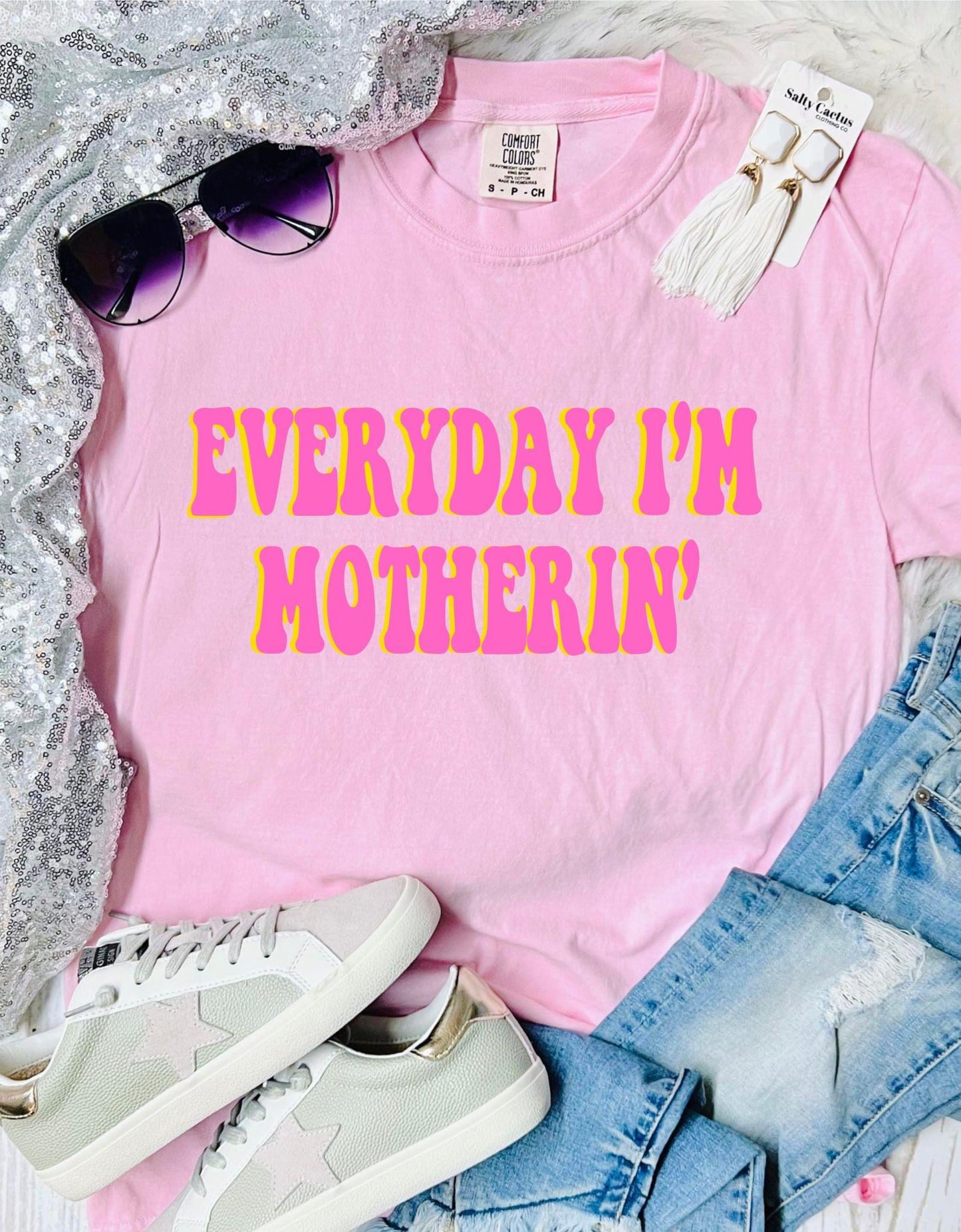 Everyday I'm Motherin Blossom Comfort Colors Tee