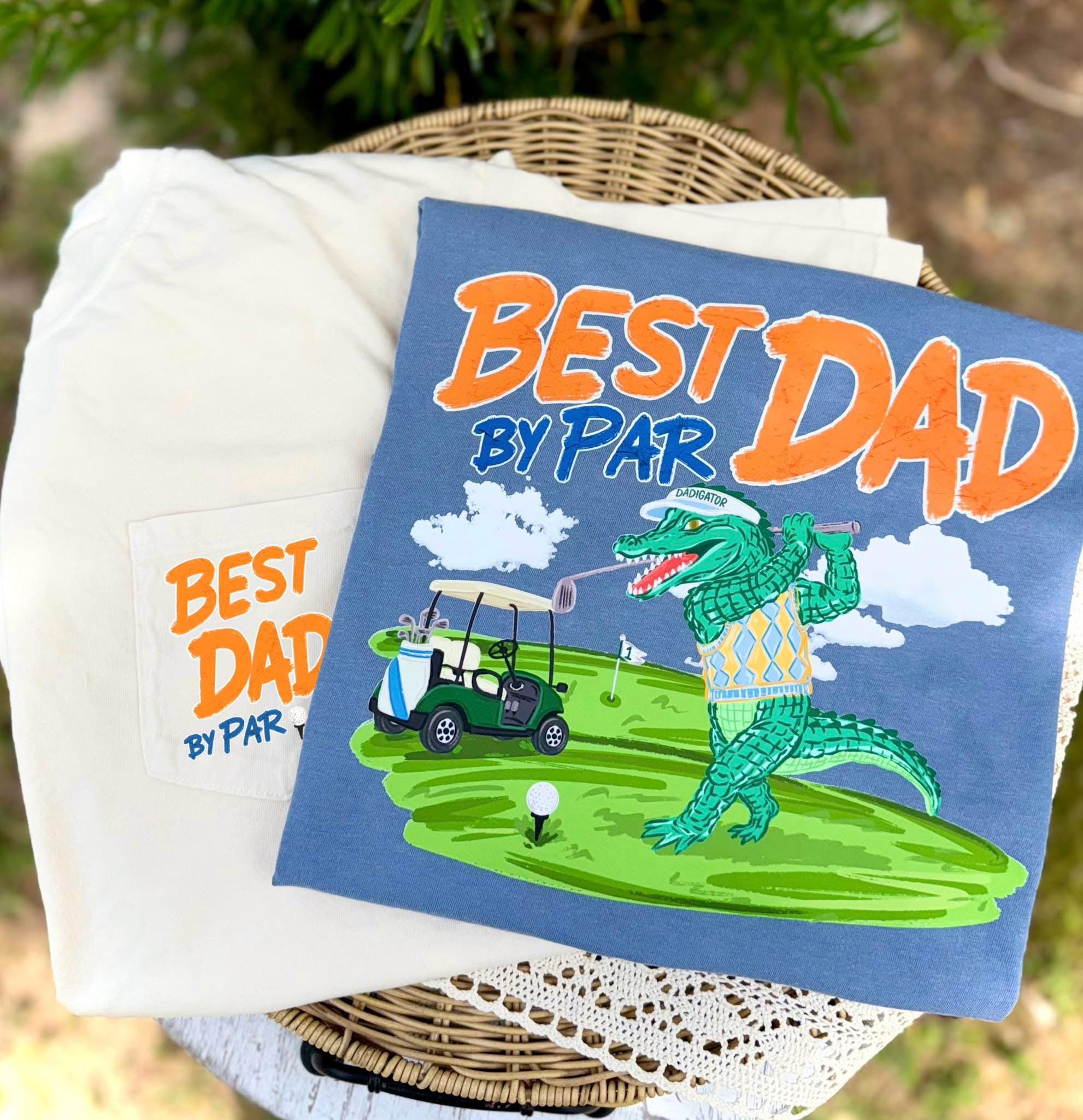 Best Dad By Par - Denim Tee
