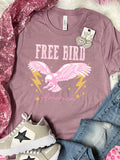 FREE BIRD AMERICA - MAROON TEE