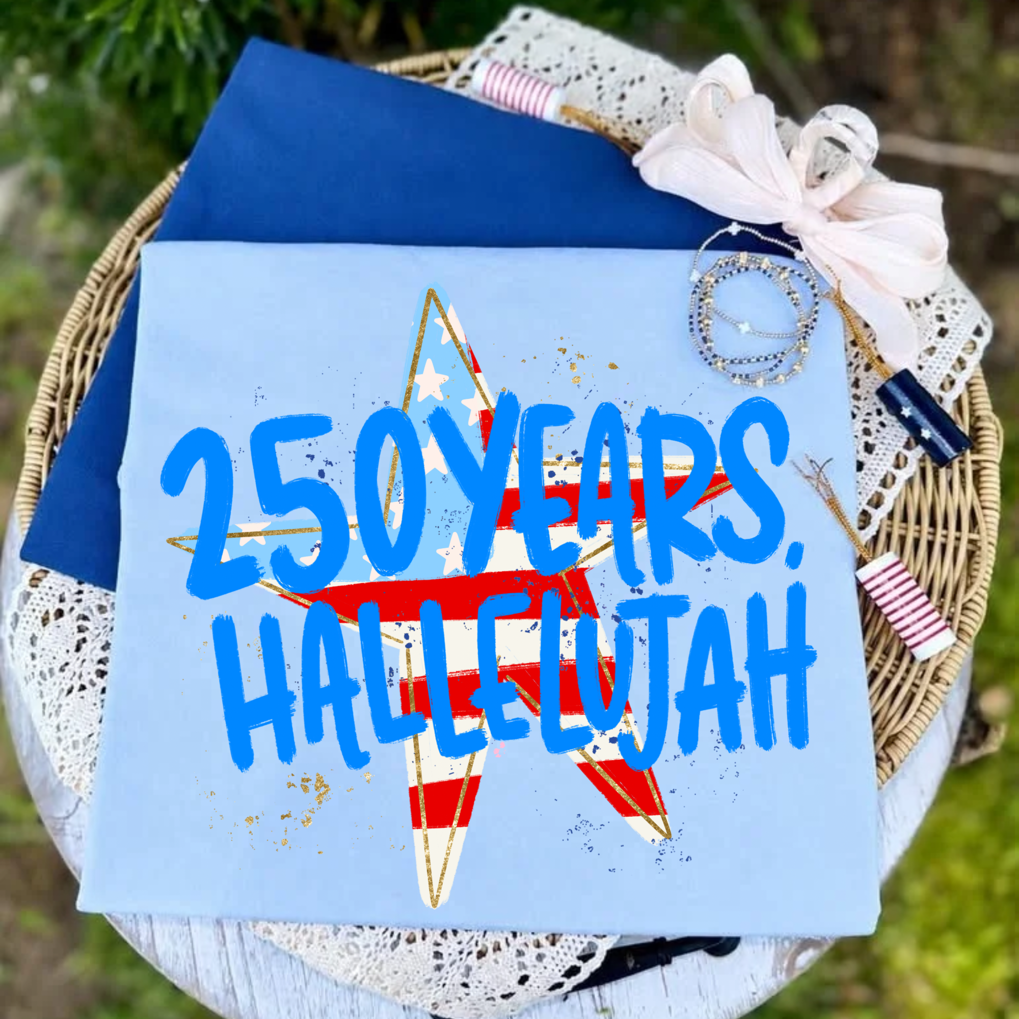 250 Years Hallelujah - Light Blue Tee