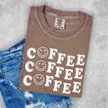 WAVY SMILEY COFFEE - ESPRESSO TEE