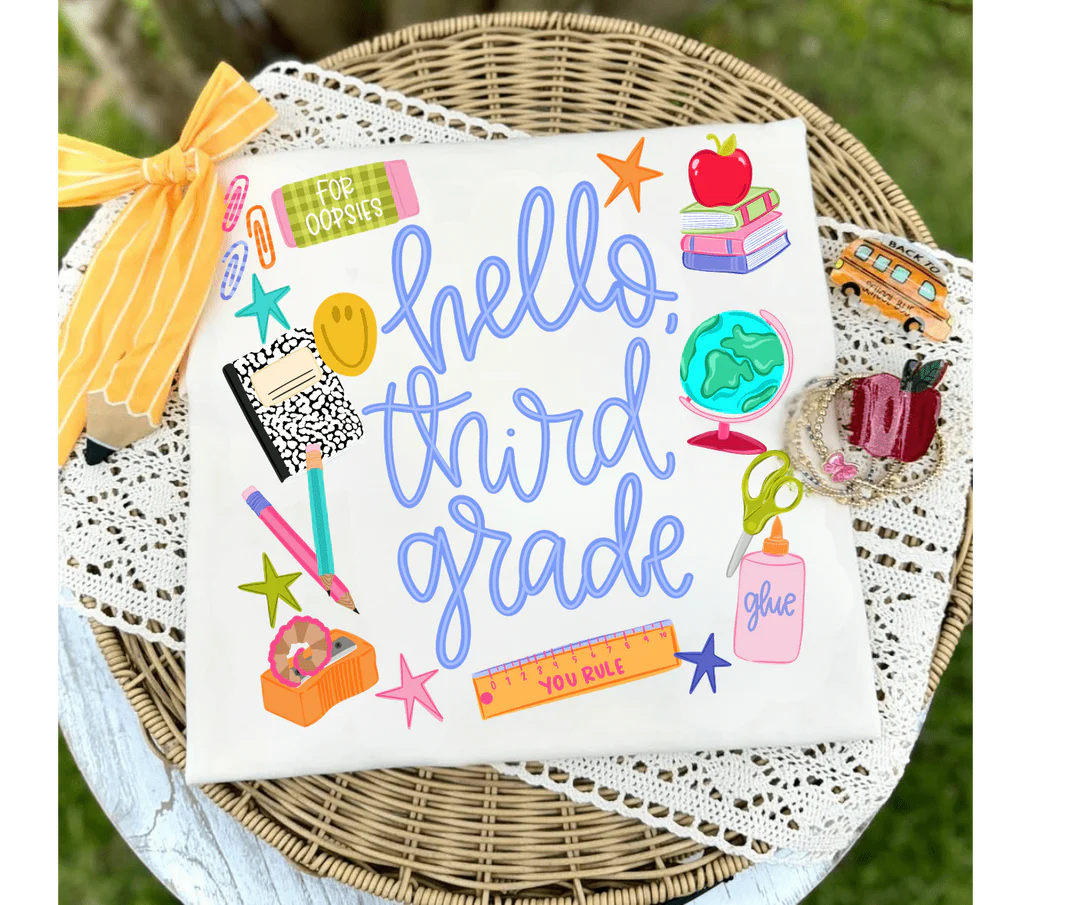Hello Grade Level - Ivory Tee