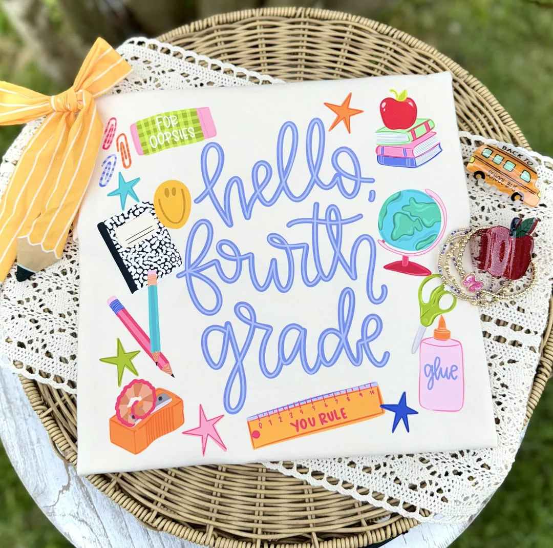 Hello Grade Level - Ivory Tee