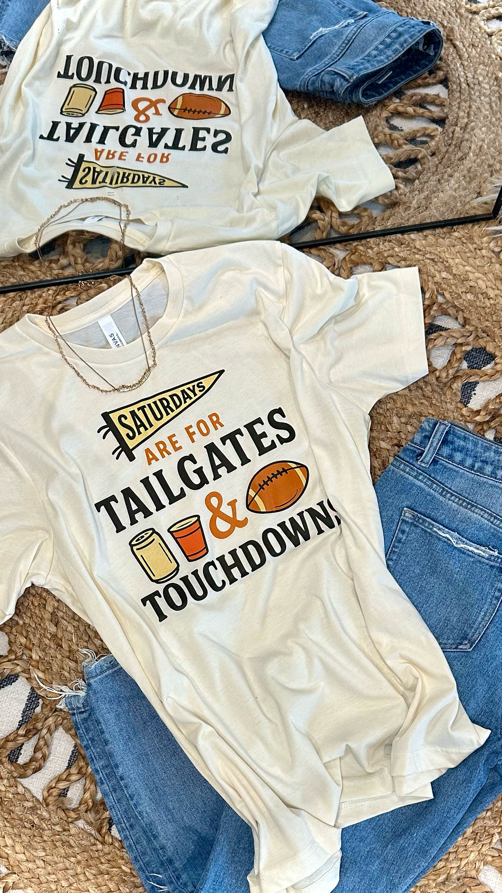 Saturday's Are For Tailgates - Natural Tee