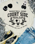 Basketball Moms Court Side - Natural Tee