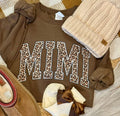 Distressed Leopard Mimi - Brown Crewneck Sweatshirt