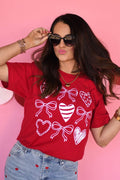 Heart Collage - Red Tee